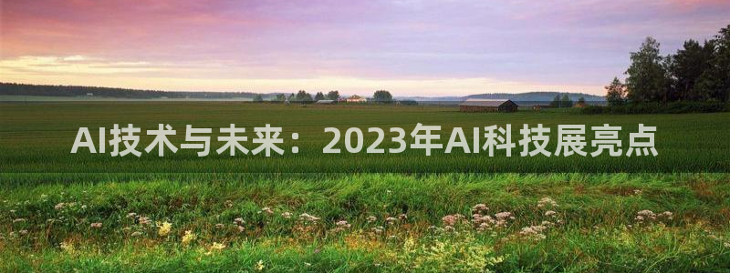 AI技术与未来：2023年AI科技展亮点